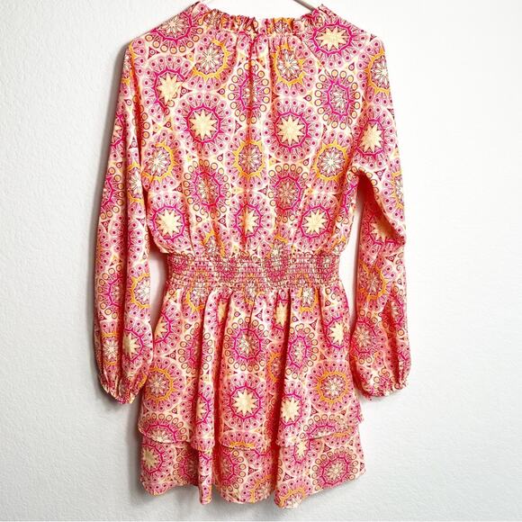 NSR Women’s Mini Valentina Style Long Sleeve Dress Size Medium New - Picture 4 of 6